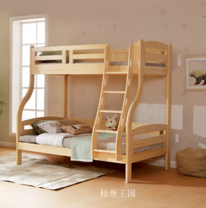 产品图片：家具企业松堡王国儿童家具产品名称《现代全实木上下铺床架》议价