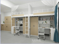 家具企业万兴科技日志:【项目分享】——深圳职业技术大学

打造一款好的产品不易，创造一款经典产品则更难。很荣幸，此次项目的这款全钢制木纹转印公寓连体宿舍组合【图1】