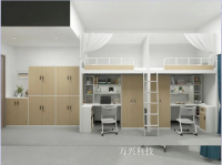 家具企业万兴科技日志:【项目分享】——深圳职业技术大学

打造一款好的产品不易，创造一款经典产品则更难。很荣幸，此次项目的这款全钢制木纹转印公寓连体宿舍组合【图3】