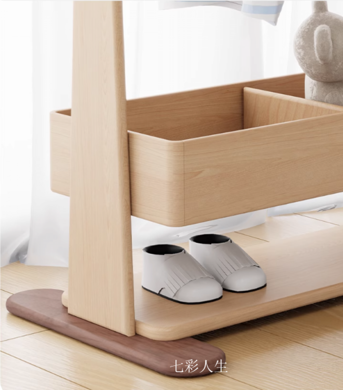 七彩人生儿童家具产品《休闲实木客卧储物柜》【图2】
