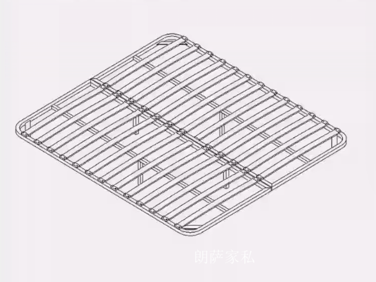 朗萨家私客卧家具产品《高脚皮质床架》【图2】
