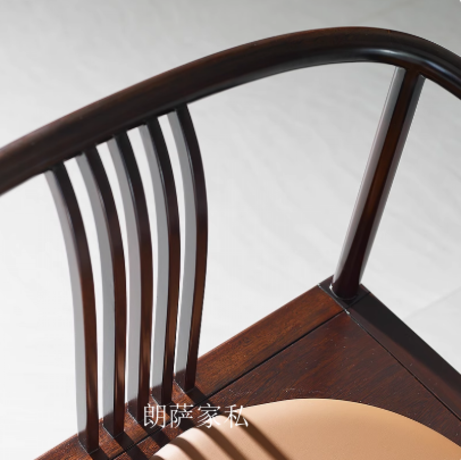 朗萨家私客卧家具产品《书房实木皮质单人椅》【图1】