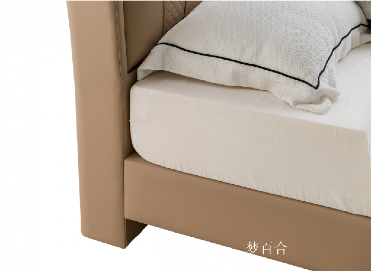 梦百合客卧家具产品《真皮软包床架》【图1】