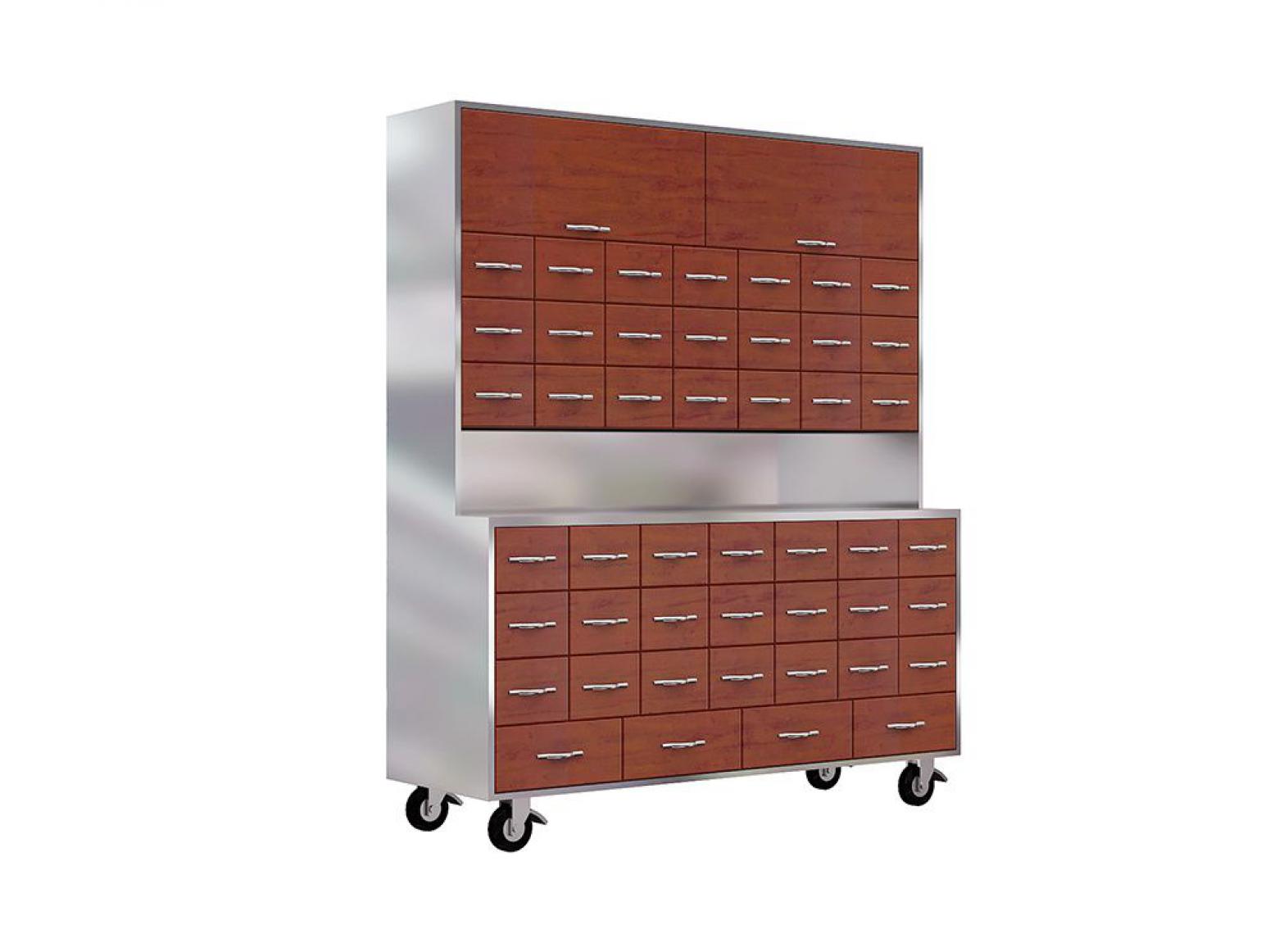 迪威司医疗家具产品《不锈钢中药柜》